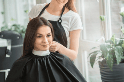 Salon Cape With Custom Printing Branding Logo