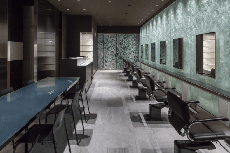 What are the characteristics of leather and vinyl salon furniture equipment