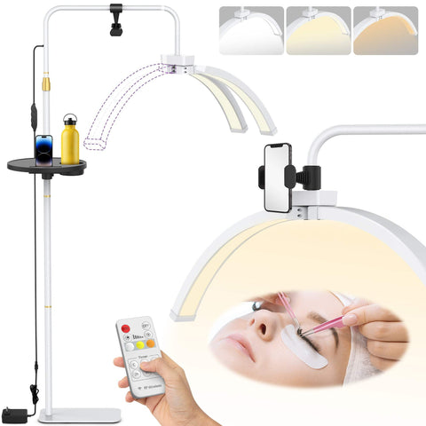 Easyinbeauty Lash Light for Eyelash Extensions with Storage Tray