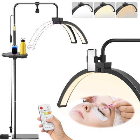 Easyinbeauty Lash Light for Eyelash Extensions with Storage Tray