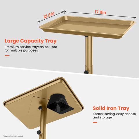 TASALON Premium Salon Tray on Wheels
