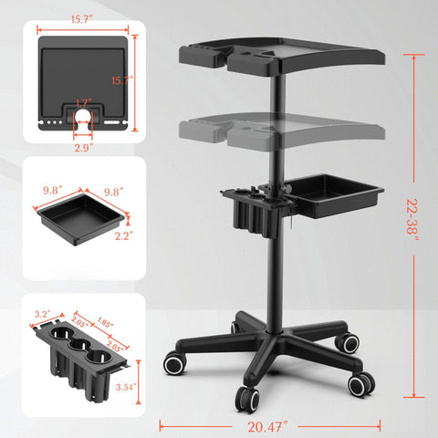 TASALON Salon Tray on Wheels