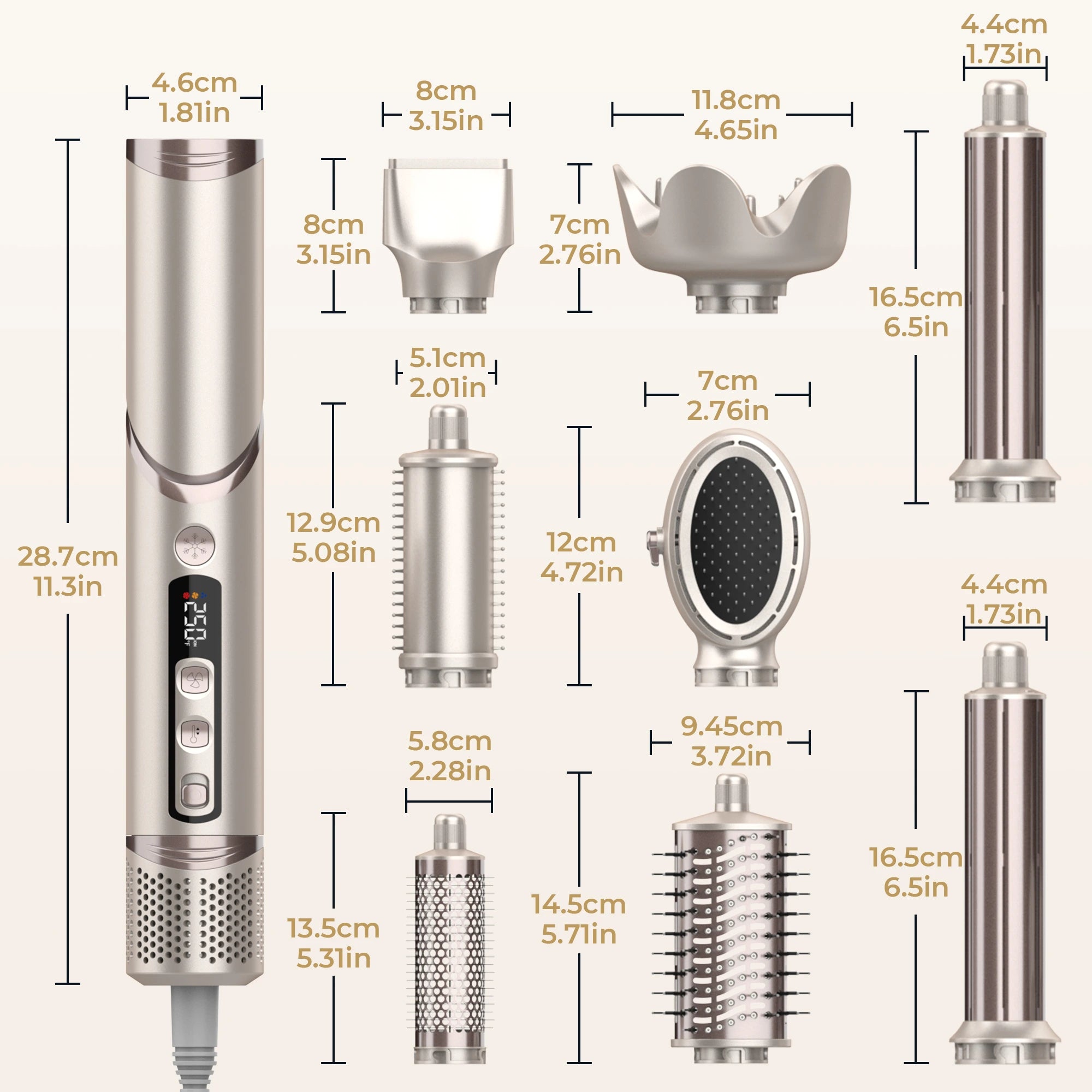 8 in 1 Hair Dryer Brush