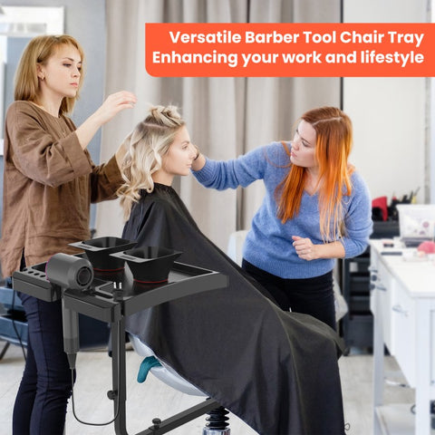 TASALON Salon Plastic Tray – 360° Rotating, No-Wheel Design