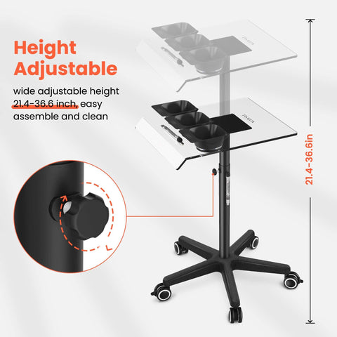 TASALON Ultimate Remarkable Color Salon Tray on Wheels