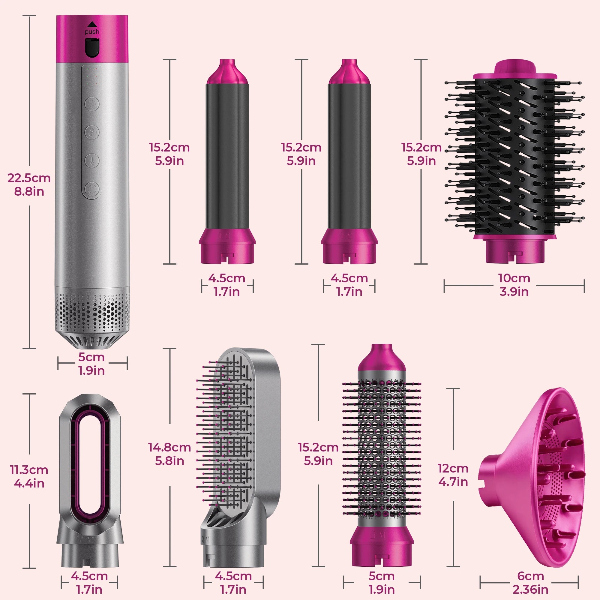 7 in 1 Hair Dryer Brush