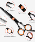 hair stylist scissors sharp and stainless Safty Round Tip Tightening Knob High Quality Stainless Steel