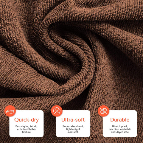 TASALON Microfiber Hair Towel – 10 Pack