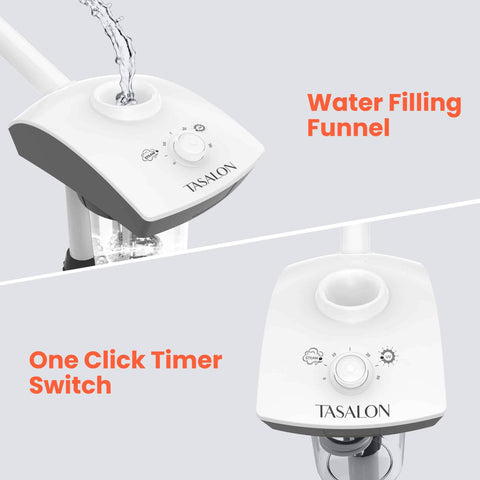 TASALON Professional Facial Steamer Machine on Wheels