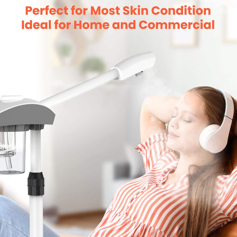 TASALON Professional Facial Steamer Machine on Wheels