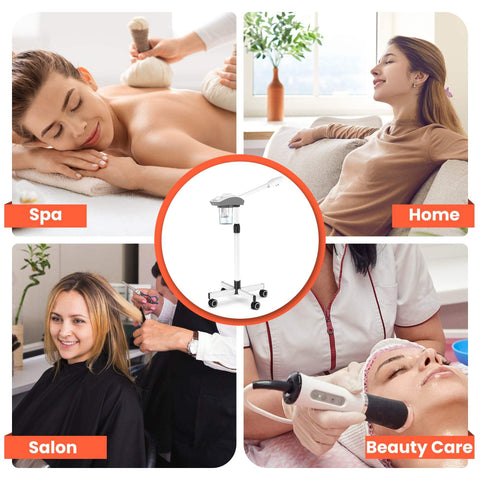 TASALON Professional Facial Steamer Machine on Wheels