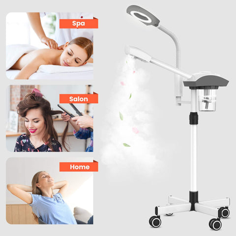 TASALON Professional 2 in 1 Facial Steamer with 3X Magnifying