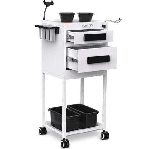 TASALON New Upgrade Salon Metal Trolley Cart