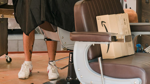What's with the oil in the barber chair?