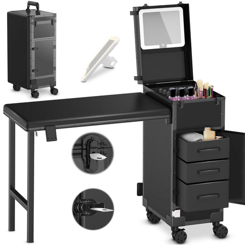 Rolling Portable Manicure Table