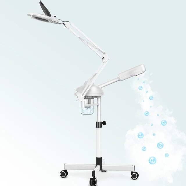 TASALON Professional Facial Steamer with Magnifying Lamp-White
