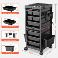 TASALON Beauty Salon Cart - Lockable