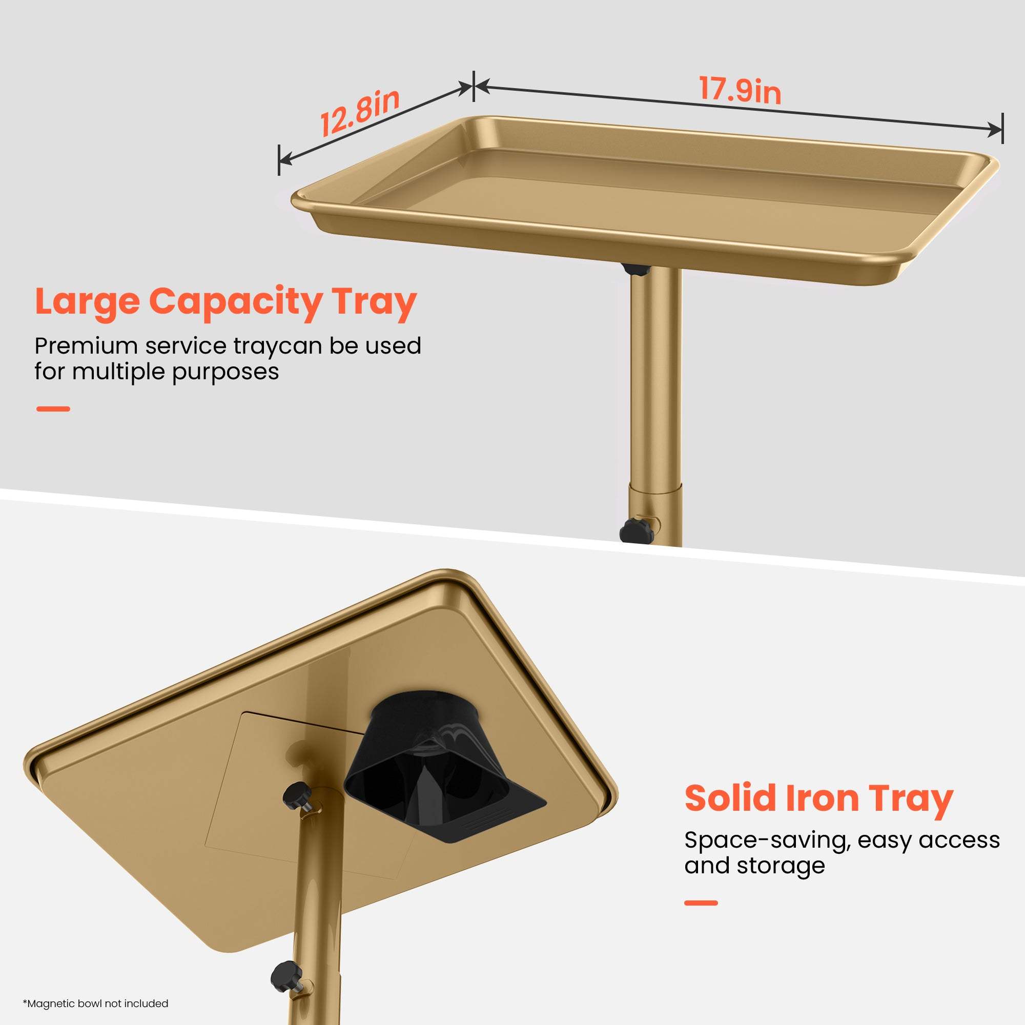 TASALON Premium Salon Tray on Wheels