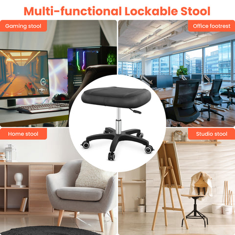 TASALON Multi-Use Footrest Stool - Black