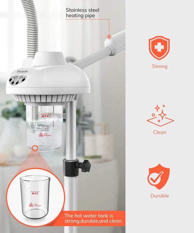 TASALON Ozone Facial Steamer with Foldable Arm