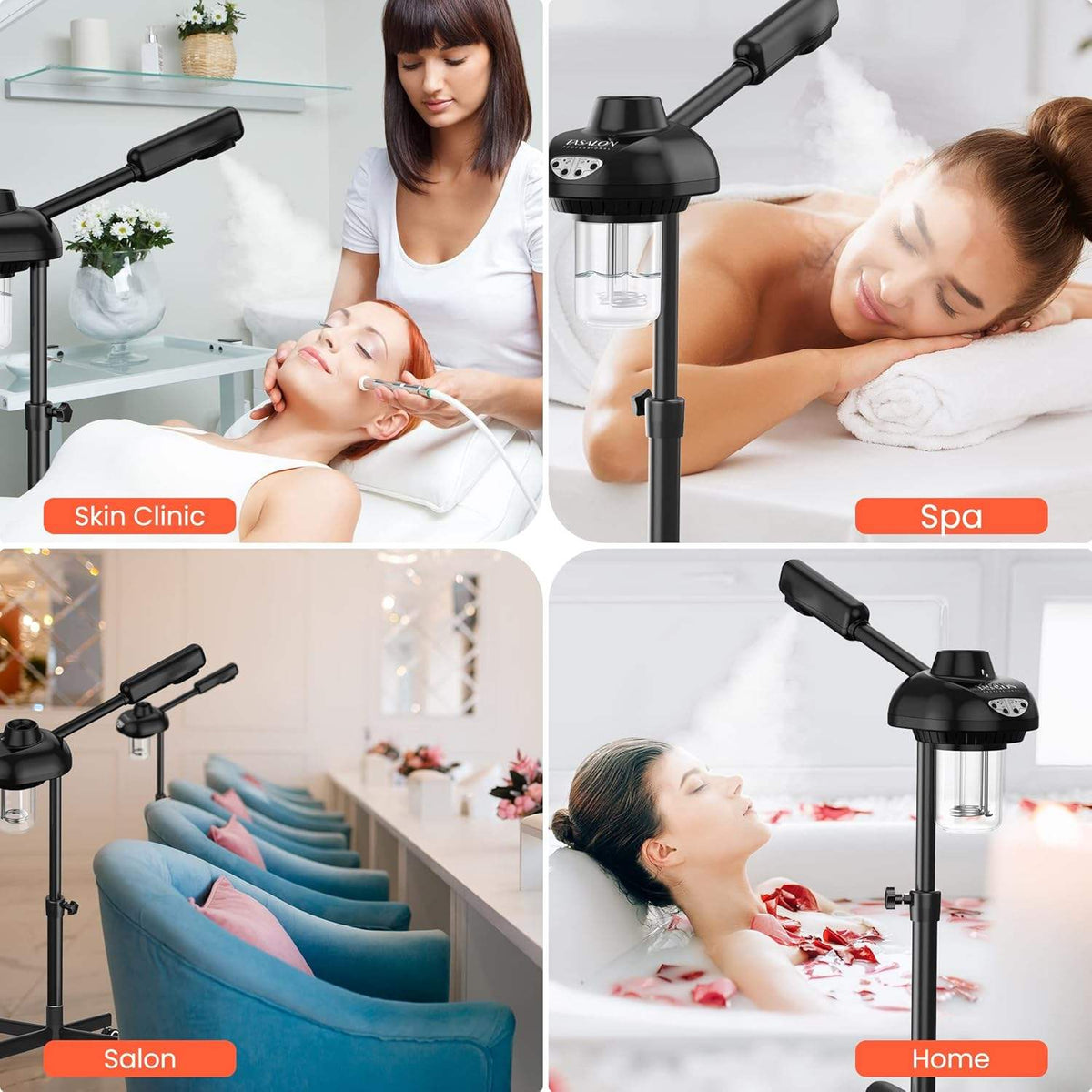 TASALON Facial Steamer - Black/White