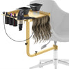TASALON Metal Hairstylist Tray with 2 Magnetic Bowls, 360° Rotating