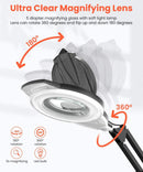 TASALON Professional 2 in 1 Facial Steamer with 5X Magnifying Lamp