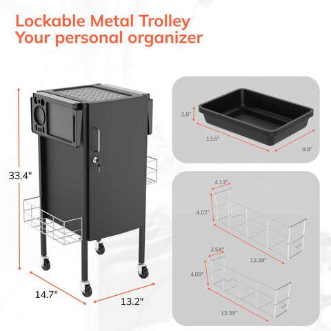 TASALON Upgrade Salon Metal Trolley