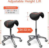 TASALON Saddle Stool - Ergonomic Straddle Stool