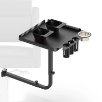 TASALON Metal Hairstylist Tray with 2 Magnetic Bowls, 360° Rotating