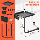 TASALON Metal Hairstylist Tray with 2 Magnetic Bowls, 360° Rotating