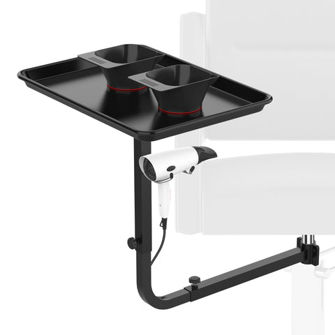 TASALON Salon Metal Tray Attached To Chair