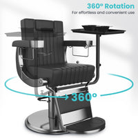 TASALON Metal Hairstylist Tray with 2 Magnetic Bowls, Attached To Chair
