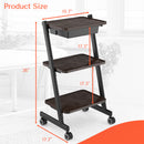 TASALON 3-Tier Salon Storage Cart with Wheels
