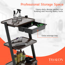 TASALON 3-Tier Salon Storage Cart with Wheels