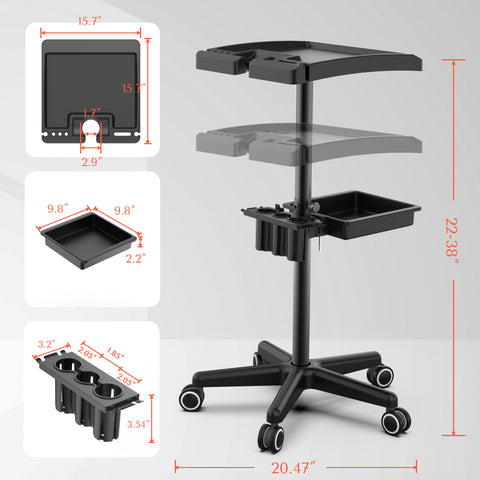 TASALON Salon Tray on Wheels