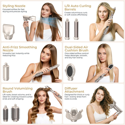 8 in 1 Hair Dryer Brush
