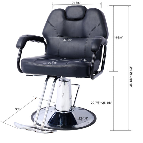 All Purpose Salon Styling Chair, with Barber Cape