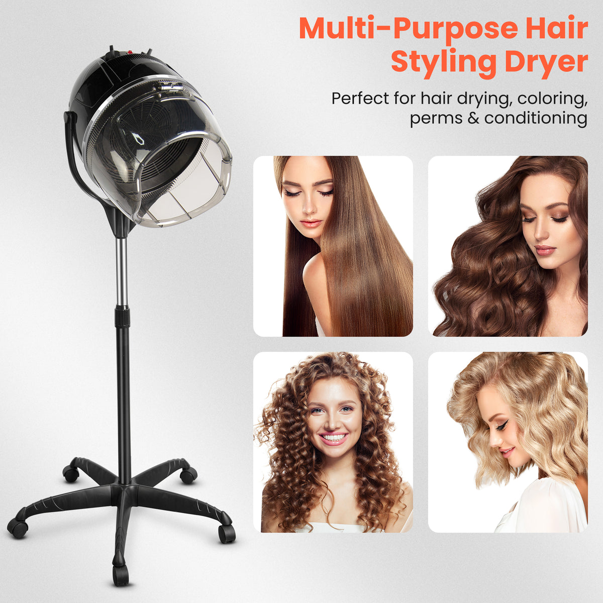 TASALON Professional Hooded Floor Hair Dryer