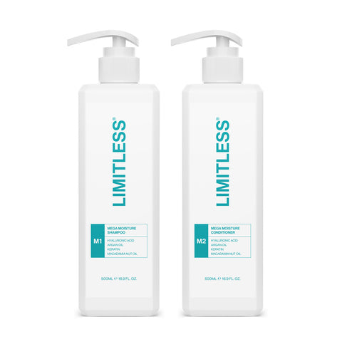 LIMITLESS Mega Moisture Shampoo and Conditioner Set (2 x 16.9 Oz)