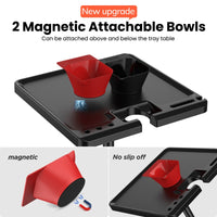 TASALON Salon Metal Tray with 360° Rotation, Attached to Chair