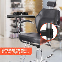 TASALON Salon Plastic Tray with 360° Rotating, No Wheel Design