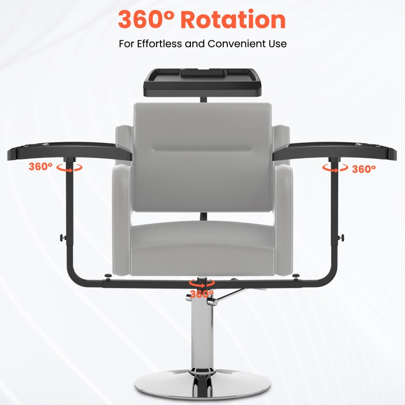 TASALON Salon Plastic Tray with 360° Rotating, No Wheel Design