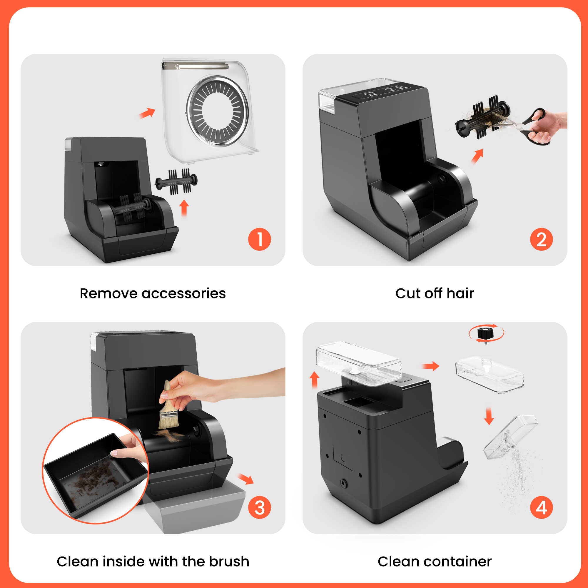 TASALON Professional Electric Hair Brush Cleaner