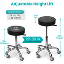 TASALON Saddle Stool - Round Seat Salon Stool