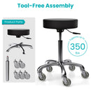 TASALON Saddle Stool - Round Seat Salon Stool