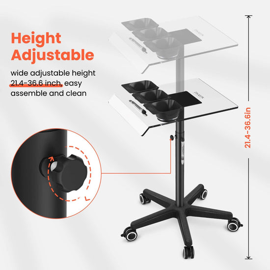 TASALON Ultimate Remarkable Color Salon Tray on Wheels