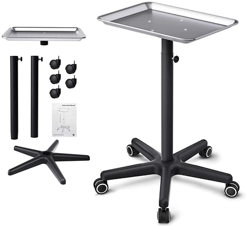 TASALON Adjustable Salon Tray on Wheels
