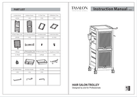 T-168 Series Salon Trolley Cart Parts & Accessories