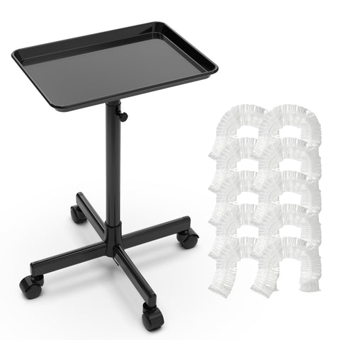 TASALON Adjustable Salon Tray with 10 Plastic Films